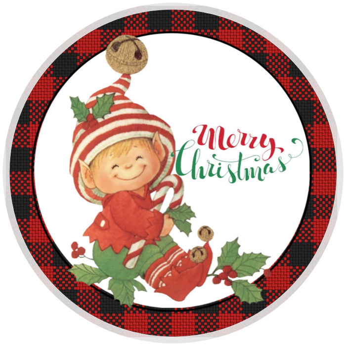 10 Merry Christmas Elf Sign, Wreath Sign, Home Decor