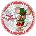 10 Merry Christmas Mouse Sign, Wreath Metal Sign, Home Decor