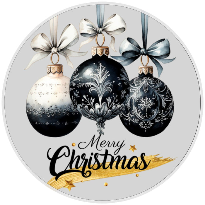10 Merry Christmas Ornaments  Sign, Wreath Sign, Home Decor