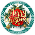 10 Merry Christmas Sweater Print Wreath Sign, Wreath Sign, Home Decor