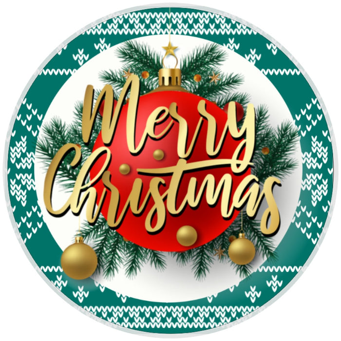 10 Merry Christmas Sweater Print Wreath Sign, Wreath Sign, Home Decor