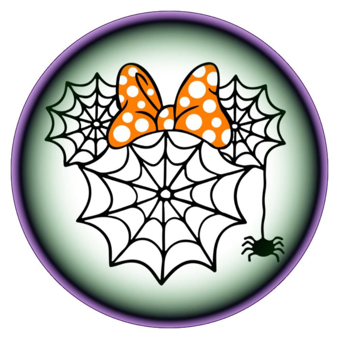 10 Miss Mouse Spider Web Halloween Wreath Sign, Metal Wreath Sign, Home Decor