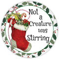 10 Mouse Christmas Stocking Sign, Wreath Metal Sign, Home Decor