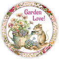10 Mouse Garden Love  Sign, Wreath Sign, Home Decor, Metal Sign, The Ritzy Cactus