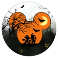 10 Mouse Spooky Night Halloween Wreath Sign, Metal Wreath Sign, Home Decor