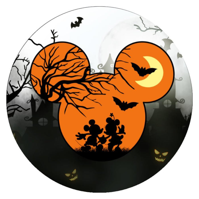 10 Mouse Spooky Night Halloween Wreath Sign, Metal Wreath Sign, Home Decor