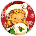10 Old Fashioned Winter Girl Wreath Sign, Wreath Sign, Home Decor