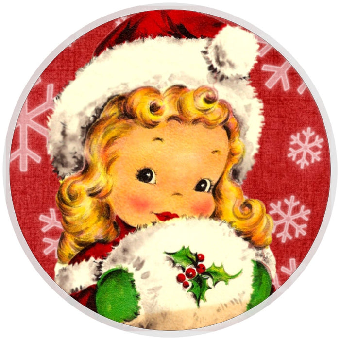 10 Old Fashioned Winter Girl Wreath Sign, Wreath Sign, Home Decor