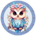 10 Owl Floral Sign, Wreath Sign, Home Decor, Metal Sign, The Ritzy Cactus