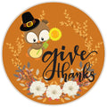 10 Owl Thanksgiving Sign, Wreath Sign, Home Decor
