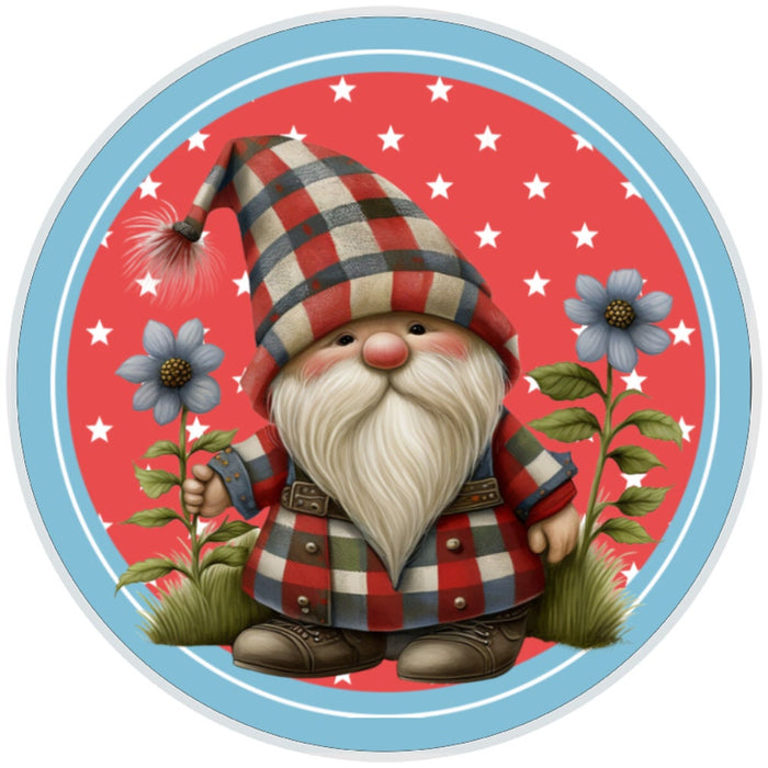 10 Patriotic Gnome Sign, Wreath Sign, Home Decor