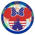 10 Patriotic Miss Mouse Fireworks Sign, Wreath Sign, Home Decor