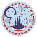 10 Patriotic Mouse Castle  Sign , Wreath Sign, Metal Sign, Home Decor