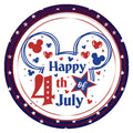 10 Patriotic Mouse Happy Fourth Sign , Wreath Sign, Metal Sign, Home Decor