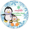 10 Penguin Snowflake Kisses Sign, Wreath Sign, Home Decor, The Ritzy Cactus, Gift