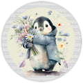 10 Penguin Wildflower Sign, Wreath Sign, Home Decor