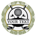 10 Personalized Golf Argyle  Sign, Wreath  Sign, Wreath Sign, Home Decor, Metal Sign, The Ritzy Cactus