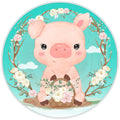 10 Pig Sign, Wreath Sign, Home Decor