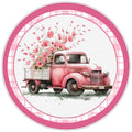 10 Pink Floral Truck Sign, Wreath Sign, Home Decor