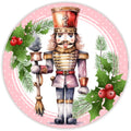 10 Pink Nutcracker Wreath Sign, Wreath Sign, Home Decor