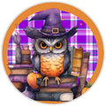 10 Plaid Owl Sign, Halloween Wreath Sign, Home Decor