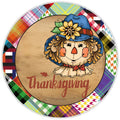 10 Plaid Scarecrow Wreath Sign, Wreath Sign, Home Decor, Metal Sign, The Ritzy Cactus