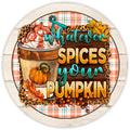 10 Pumpkin Spice Wreath Sign, Wreath Sign, Home Decor, Metal Sign, The Ritzy Cactus
