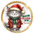 10 Quirky Cat Christmas Sign, Wreath Sign, Home Decor