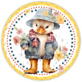 10 Raincoat Duck Sign, Wreath Sign, Home Decor, Metal Sign, The Ritzy Cactus