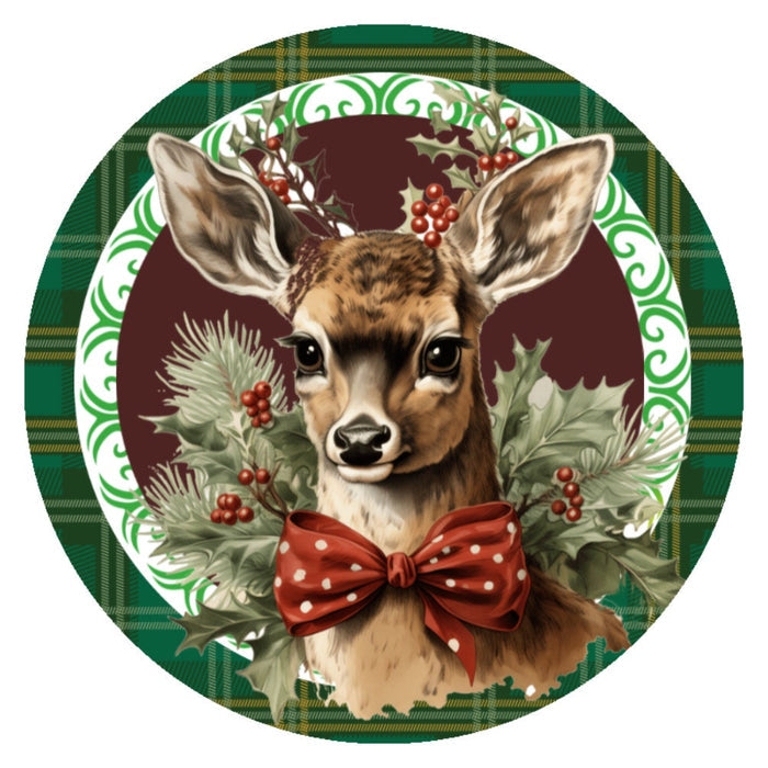 10 Reindeer Christmas Sign, Wreath Sign, Home Decor