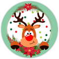 10” Reindeer Welcome Sign, Home Decor, Aluminum, The Ritzy Cactus