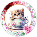10 Rose Kitten Sign, Wreath Sign, Home Decor