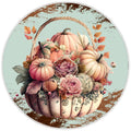 10 Rustic  Pumpkin Basket Fall Sign, Wreath Sign, Home Decor