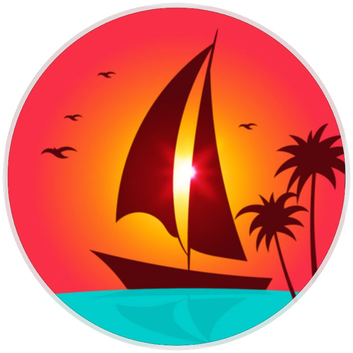 10 Sail Boat Sign, Sunset Sign, Wreath Sign, Home Decor