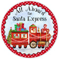 10 Santa Express Train Christmas Sign, Wreath Sign, Home Decor, The Ritzy Cactus, Gift