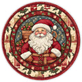 10 Santa Quilted Look Christmas Sign, Metal Wreath Sign, Home Decor, The Ritzy Cactus, Gift