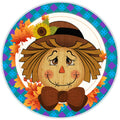 10 Scarecrow Plaid Leaves Sign, Wreath Sign, Home Decor