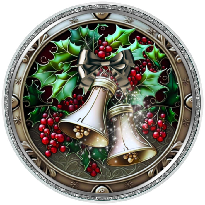 10 Silver Bells Christmas Wreath Sign, Wreath Sign, Home Decor