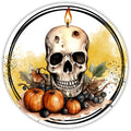 10 Skeleton  Candle Halloween Sign, Halloween Wreath Sign, Home Decor, The Ritzy Cactus, Gift