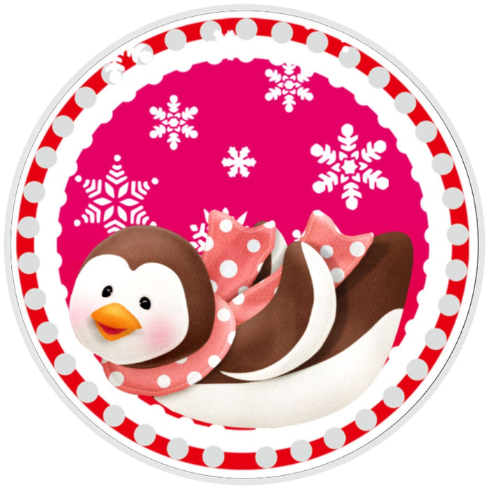10 Sliding Penguin Sign, Wreath Metal Sign, Home Decor