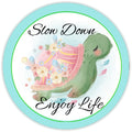 10 SLow  Down Enjoy Life Floral Turtle Wreath Sign, Home Decor, The Ritzy Cactus