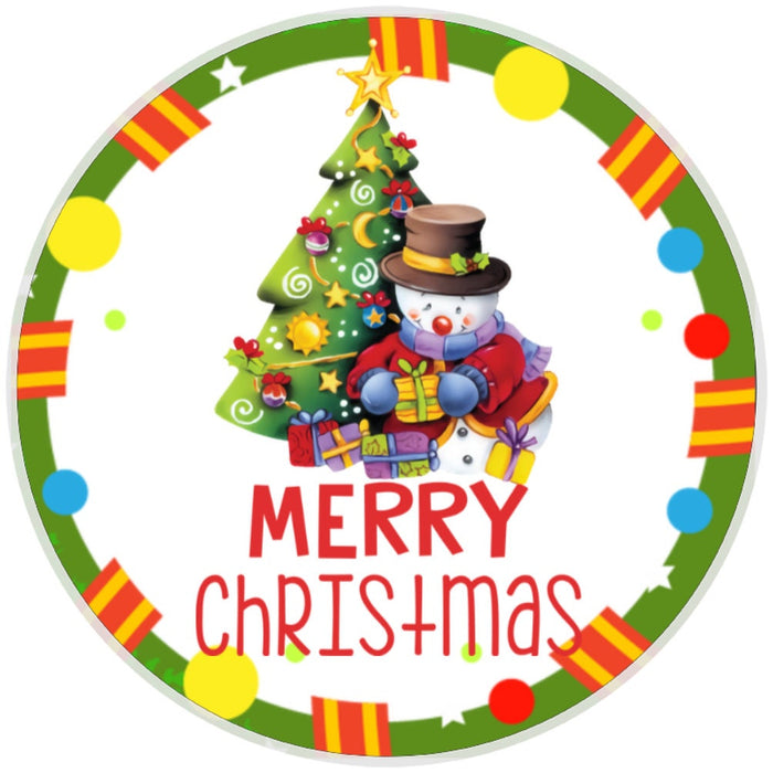 10 Snowman Christmas Tree Sign, Wreath Sign, Home Decor