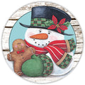 10 Snowman Scarf Mitten Metal Sign, Wreath Sign, Home Decor