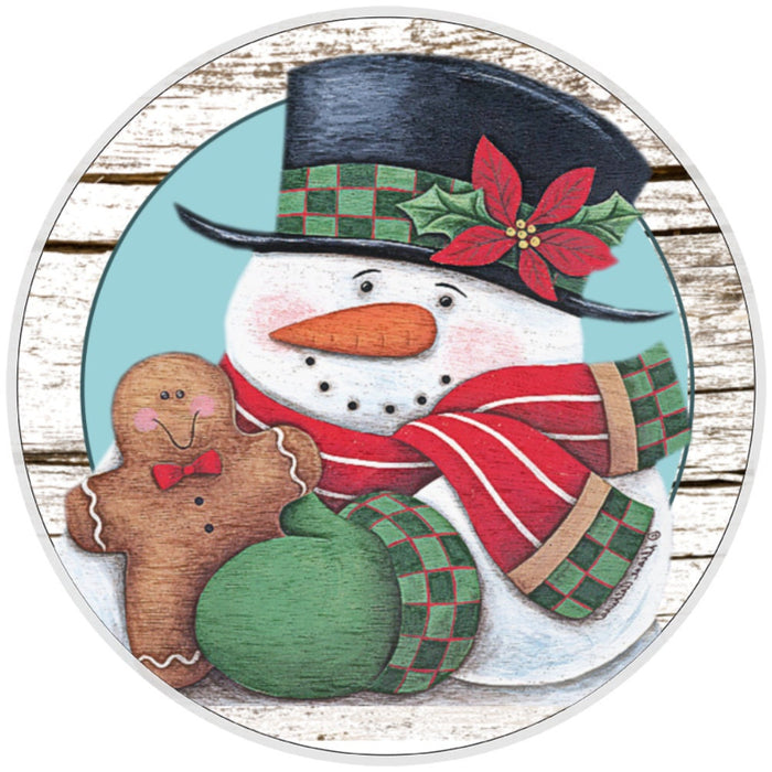 10 Snowman Scarf Mitten Metal Sign, Wreath Sign, Home Decor