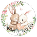 10 Some Bunny Loves You Bunny Wreath Sign, Wreath Sign, Home Decor, Metal Sign, The Ritzy Cactus