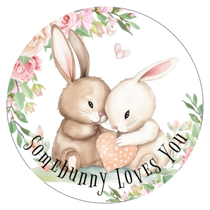 10 Some Bunny Loves You Bunny Wreath Sign, Wreath Sign, Home Decor, Metal Sign, The Ritzy Cactus