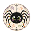 10" Spider Halloween Sign, Metal Wreath Sign, Home Decor
