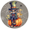 10 Spooky Cat Pumpkin Sign, Wreath Sign, Home Decor