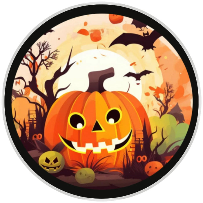 10 Spooky Pumpkin Halloween Sign, Halloween Wreath Sign, Home Decor