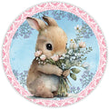 10 Spring  Bunny Sign, Metal Wreath Sign, Home Decor